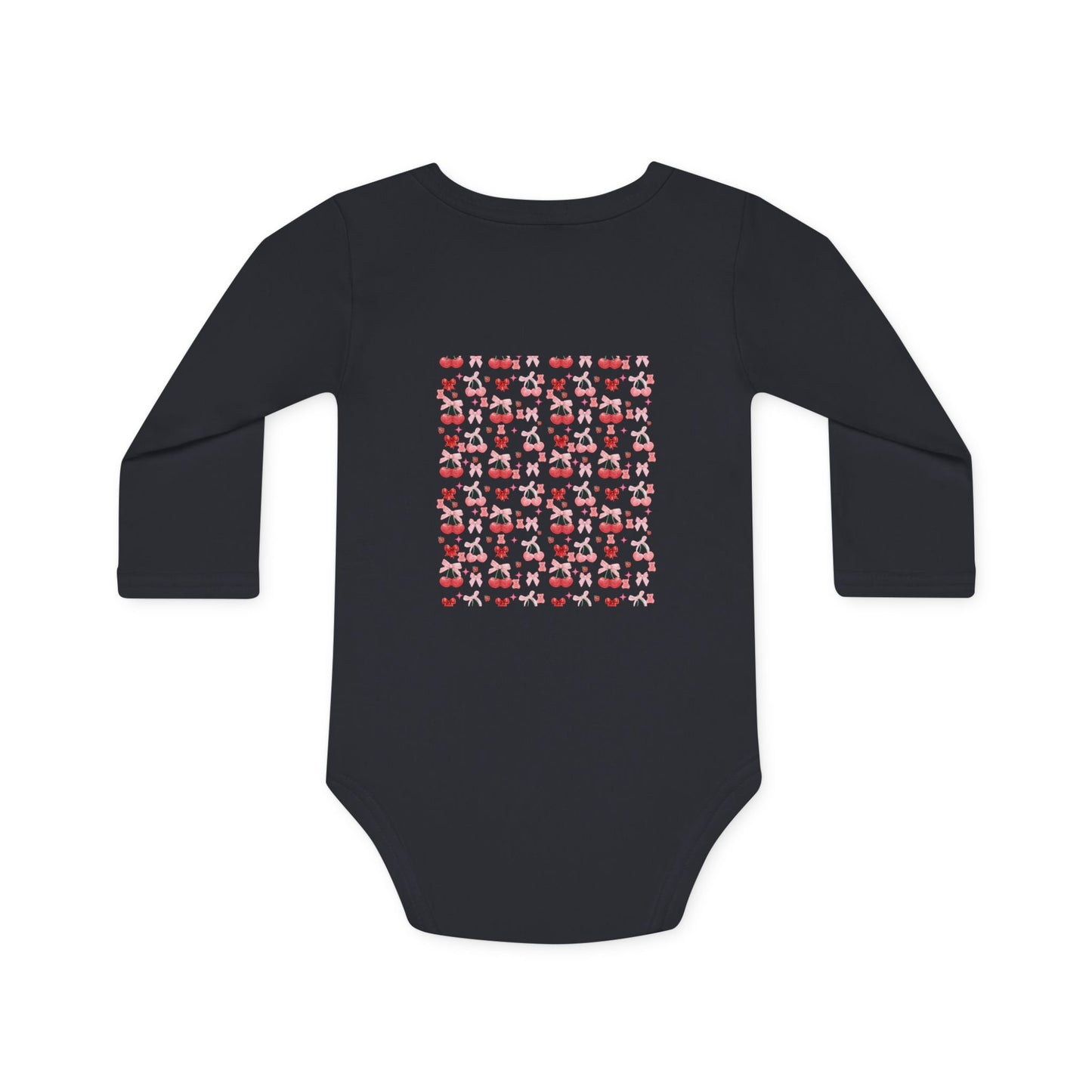 Cute Patterned Baby Long-Sleeve Organic Bodysuit - Perfect Gift for Newborns