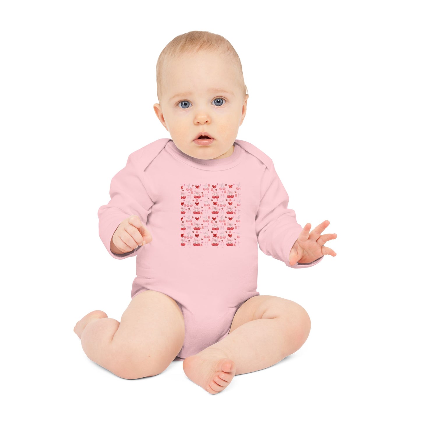 Cute Patterned Baby Long-Sleeve Organic Bodysuit - Perfect Gift for Newborns