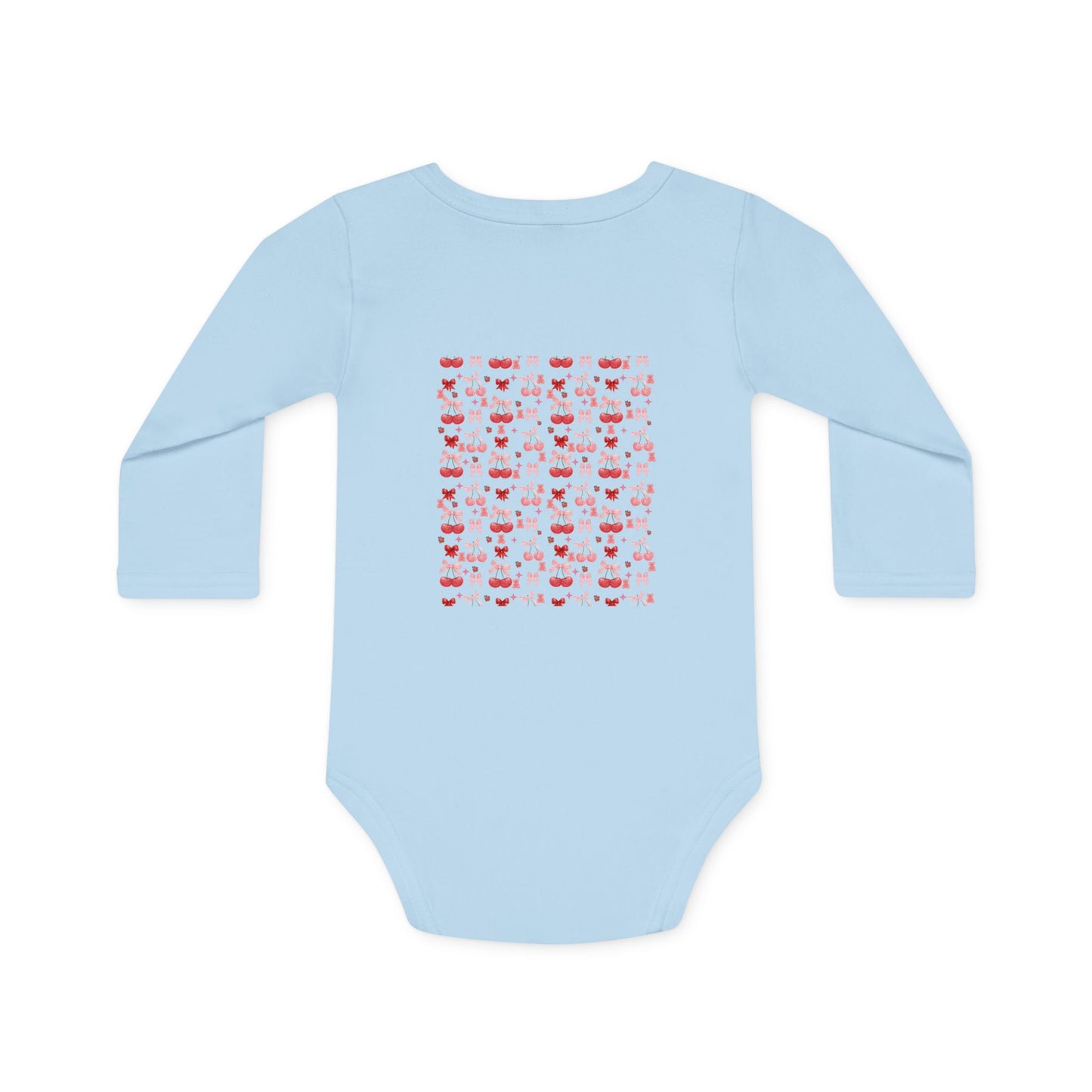 Cute Patterned Baby Long-Sleeve Organic Bodysuit - Perfect Gift for Newborns