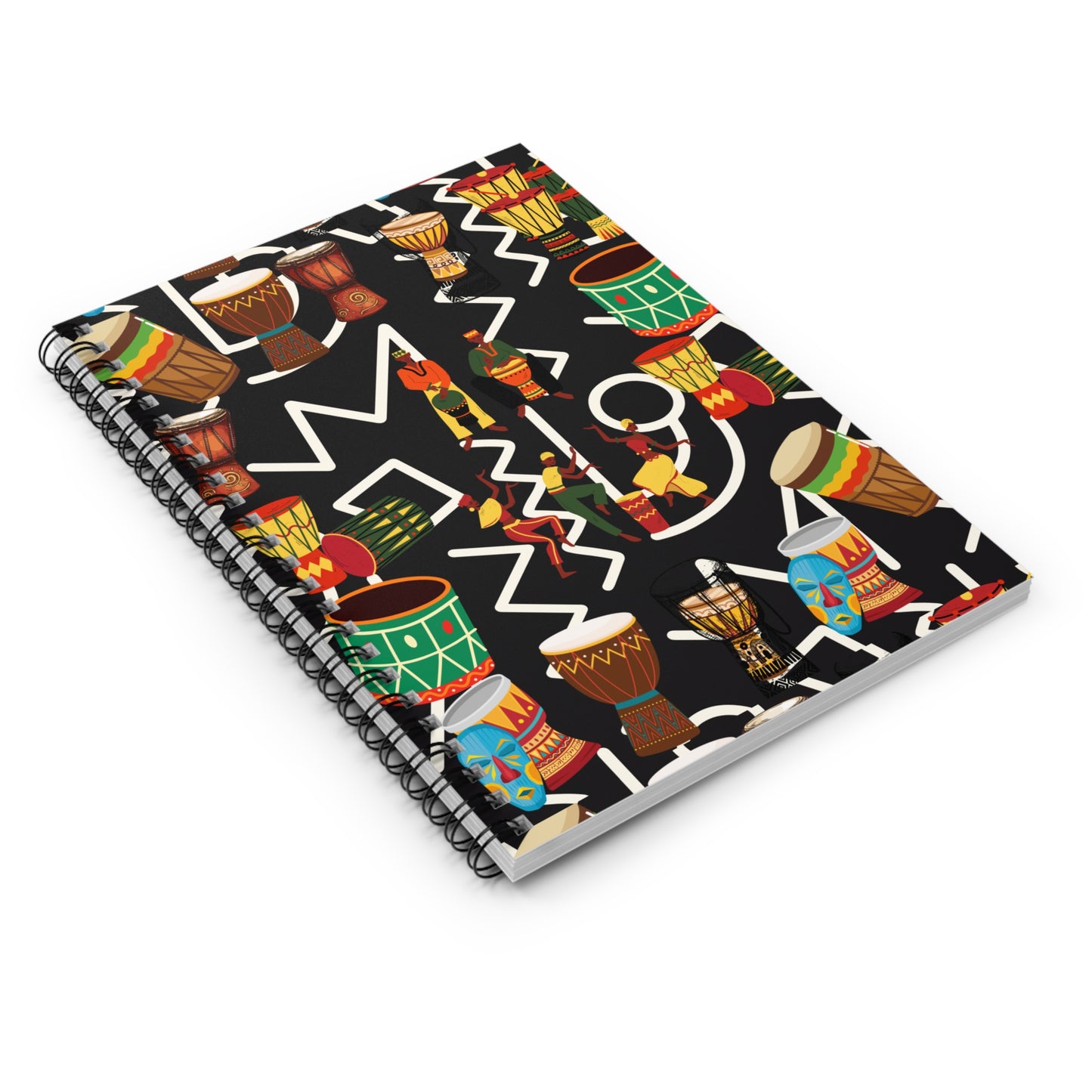 Spiral Notebook African Drum Themed