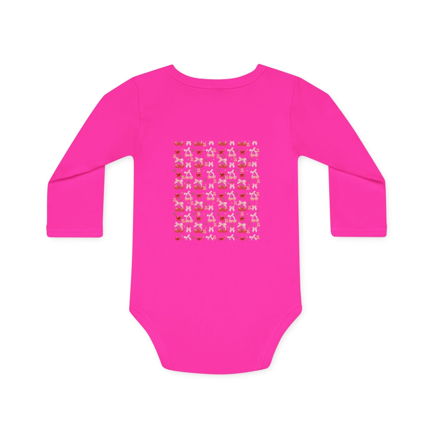 Cute Patterned Baby Long-Sleeve Organic Bodysuit - Perfect Gift for Newborns