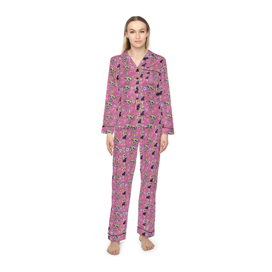 Copy of Satin Pajamas - Girlish Powerpuff Girls Inspired Women Pajamas